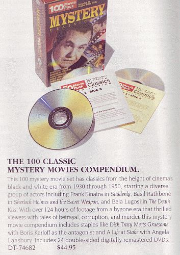 THE 100 CLASSIC MYSTERY MOVIES COMPENDIUM.